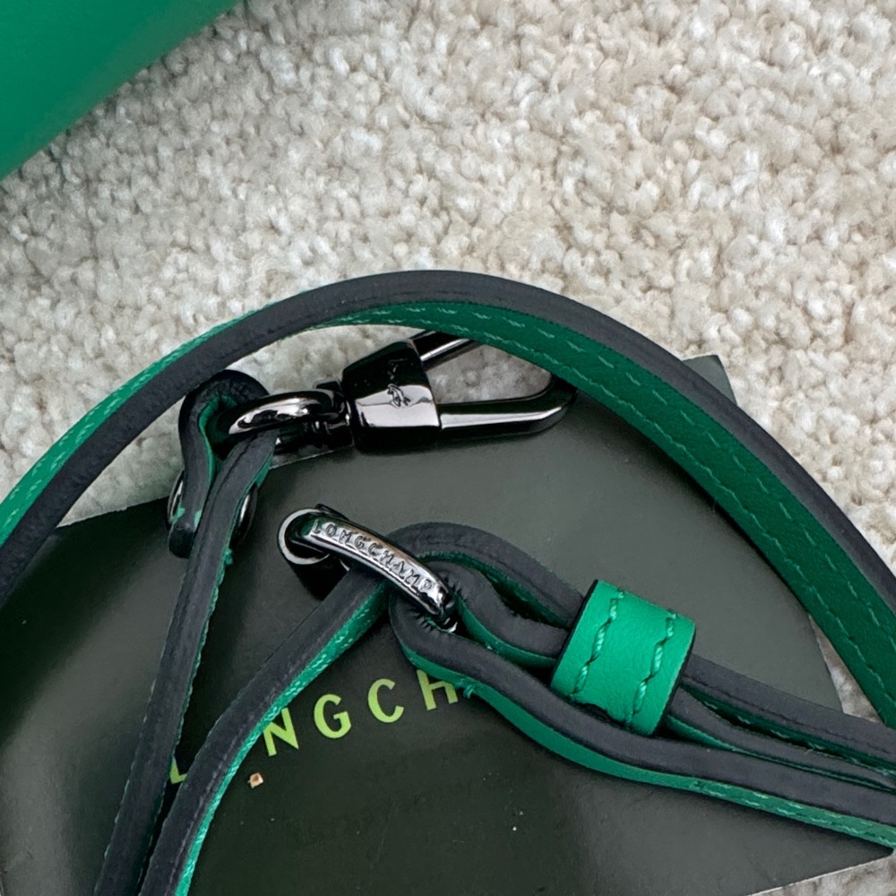 Longchamp LePliage Xtra Xs Leather Green Crossbody Bag - Picture 11 of 16